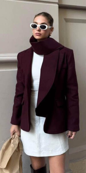 Bordeaux Wrap Jacket